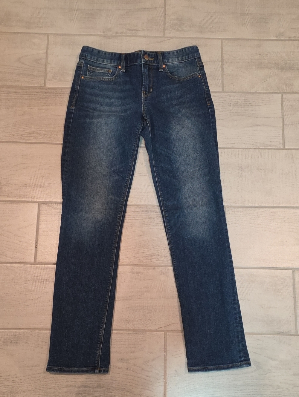 Gap 1969 Real Straight Women's Size 28R Stretch Dark Wash